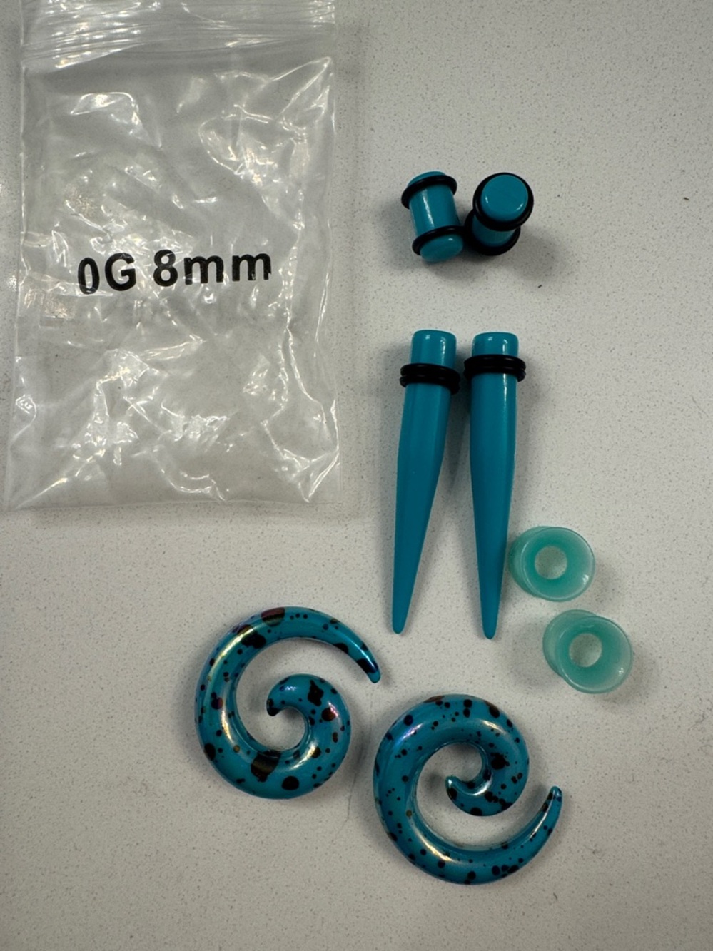 Snail Ear Expander Set of 4 Gages